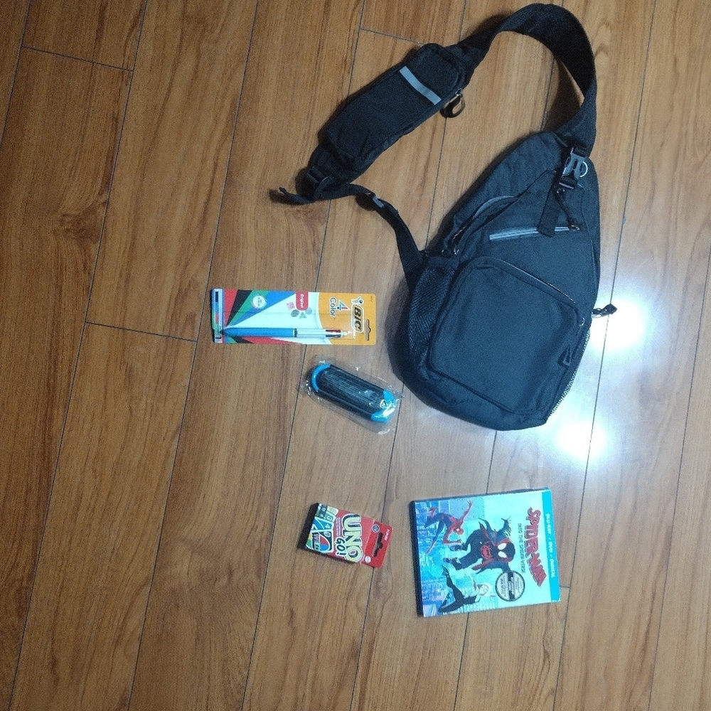 Movie&Men/Woman it's a black and gray backpack